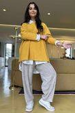 Conrad Oversized Boxy Knit Dijon